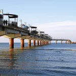 Die 400 Meter lange Seebrücke von Misdroy